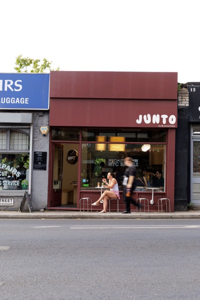 Junto brand mark and shopfront detail — photo 262
