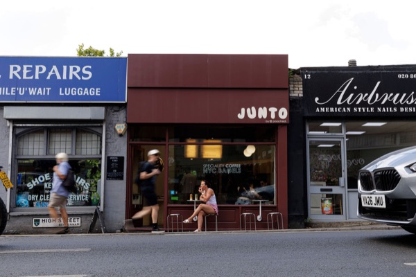 Junto brand mark and shopfront detail — photo 264